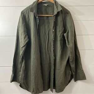 L.L. Bean Linen Button Down